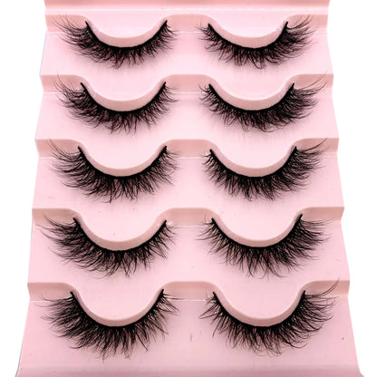 New 5 Pairs 3D Eyelashes Natural Thickfalse Eyelashes Fake Lashes Makeup Extension Eyelashes Cilios Maquiagem