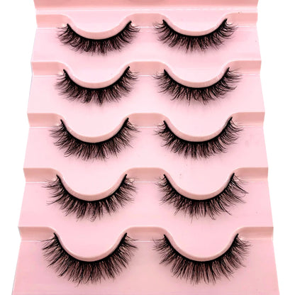 New 5 Pairs 3D Eyelashes Natural Thickfalse Eyelashes Fake Lashes Makeup Extension Eyelashes Cilios Maquiagem