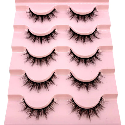 New 5 Pairs 3D Eyelashes Natural Thickfalse Eyelashes Fake Lashes Makeup Extension Eyelashes Cilios Maquiagem