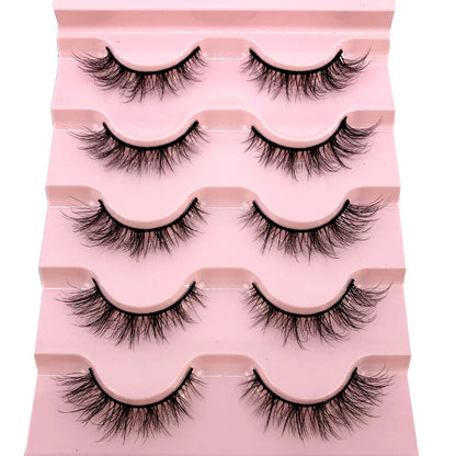 New 5 Pairs 3D Eyelashes Natural Thickfalse Eyelashes Fake Lashes Makeup Extension Eyelashes Cilios Maquiagem