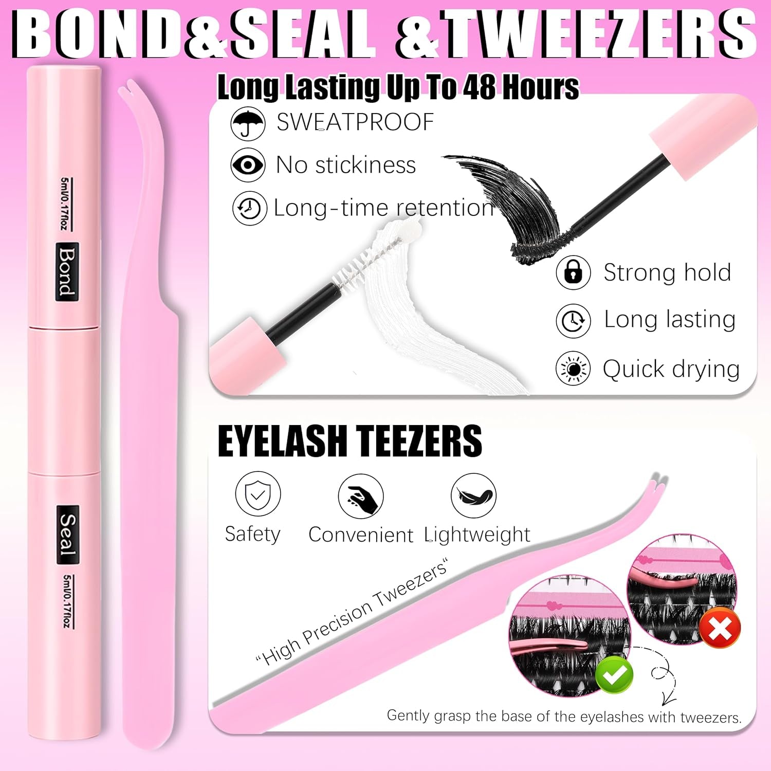 Manga Lash Clusters Kit 4 Styles Spiky Volume Clusters Lashes Extensions Kit with 2X Bond and Seal 887Pcs Wispy Eyelash Clusters Kit Thick 100D+150D+Wide Soft Thin Band Cluster Lash Kit