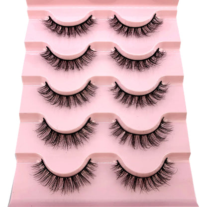 New 5 Pairs 3D Eyelashes Natural Thickfalse Eyelashes Fake Lashes Makeup Extension Eyelashes Cilios Maquiagem