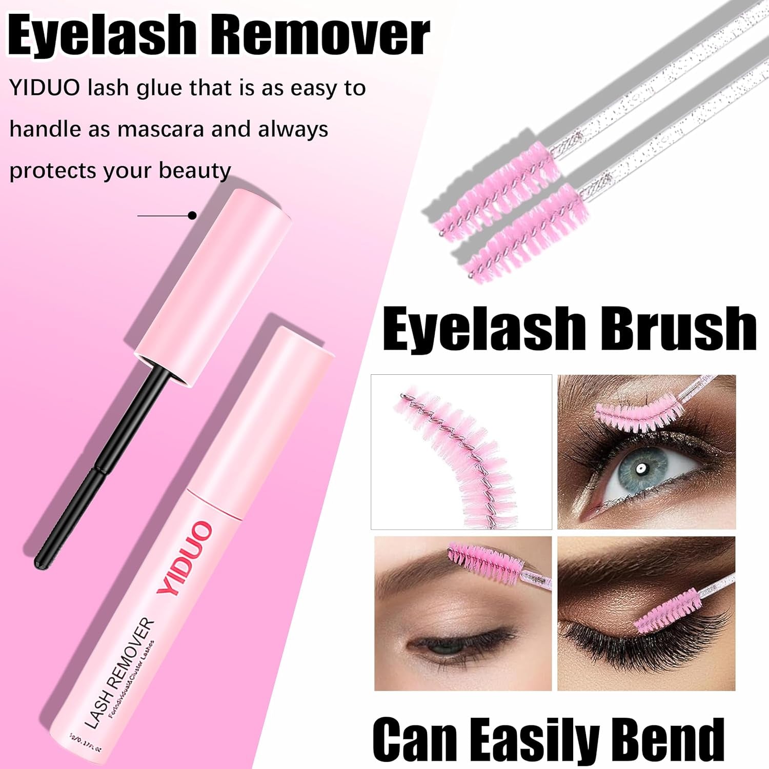 Manga Lash Clusters Kit 4 Styles Spiky Volume Clusters Lashes Extensions Kit with 2X Bond and Seal 887Pcs Wispy Eyelash Clusters Kit Thick 100D+150D+Wide Soft Thin Band Cluster Lash Kit