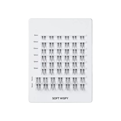 Falscara Multipack Lash Extensions - Soft Wispy Lash Clusters - 50Ct
