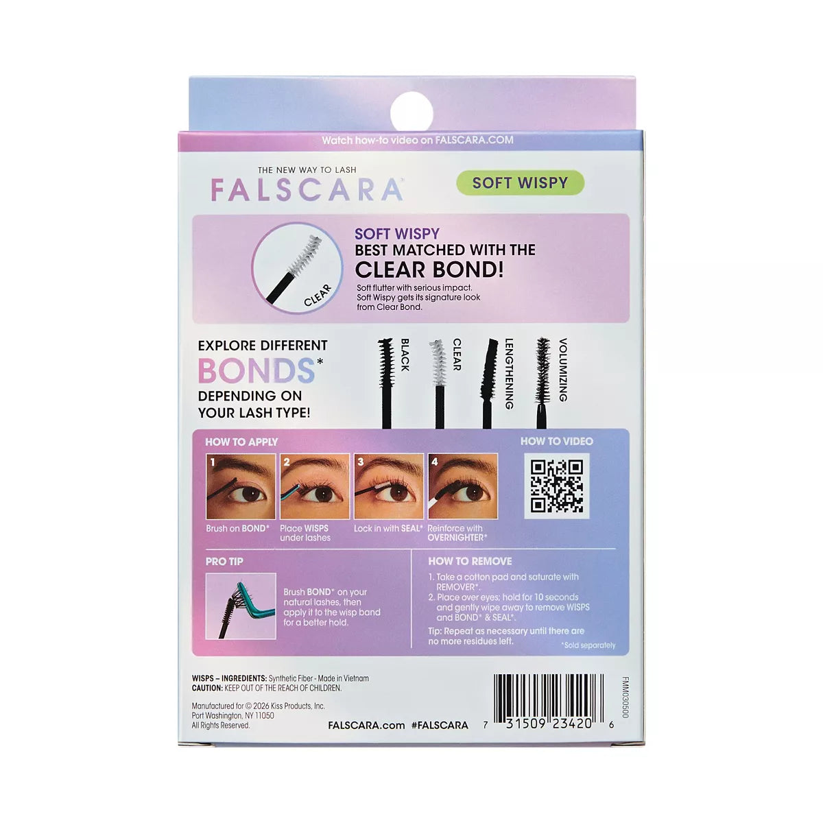 Falscara Multipack Lash Extensions - Soft Wispy Lash Clusters - 50Ct